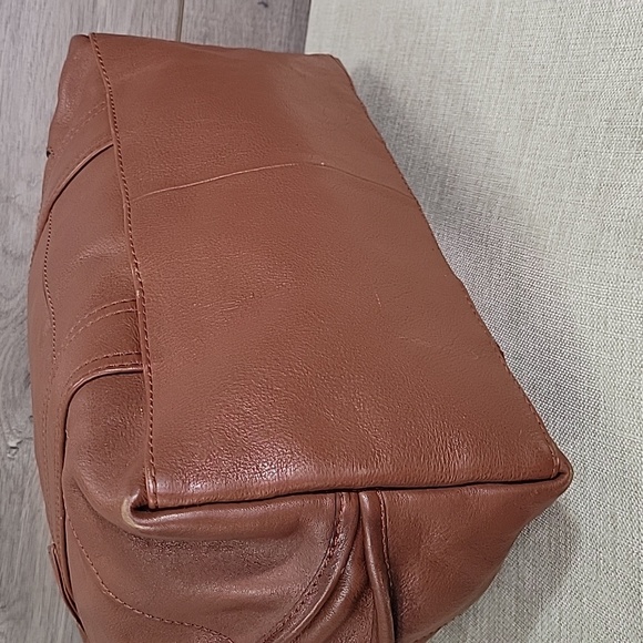 Frye Brown Leather Satchel Hand Bag Purse - Picture 6 of 13